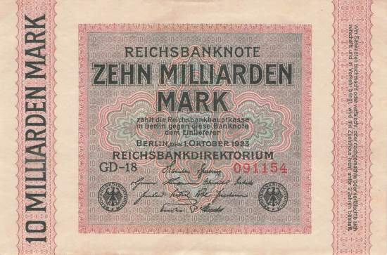 10 Milliarden Mark ro.114a GD